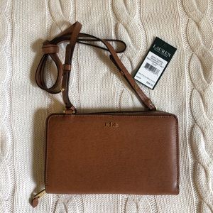 Ralph Lauren Newburyport Leather Compact Wallet